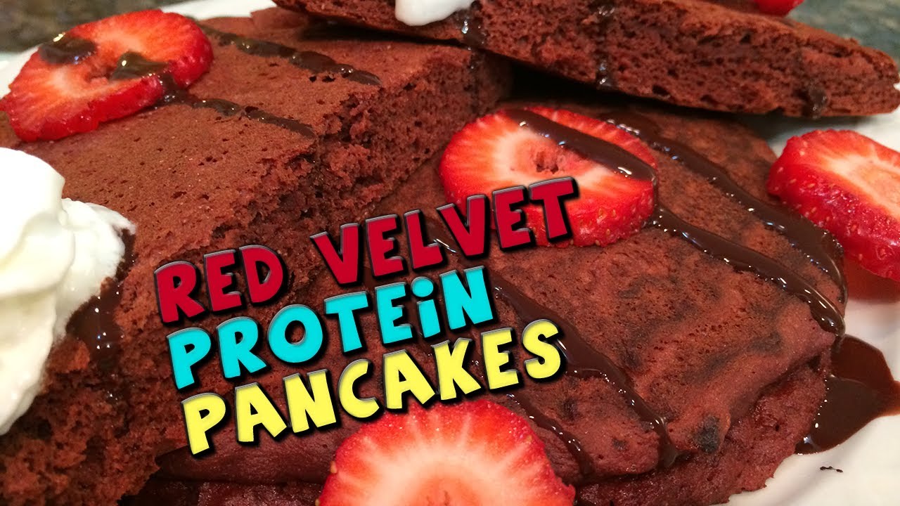 Easy Red Velvet Protein Pancakes Recipe