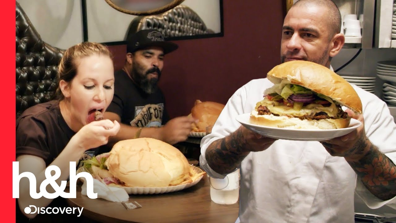 Campeonato de hamb&uacute;rger gigante do Foga&ccedil;a | 200 Graus | Discovery H&H Brasil