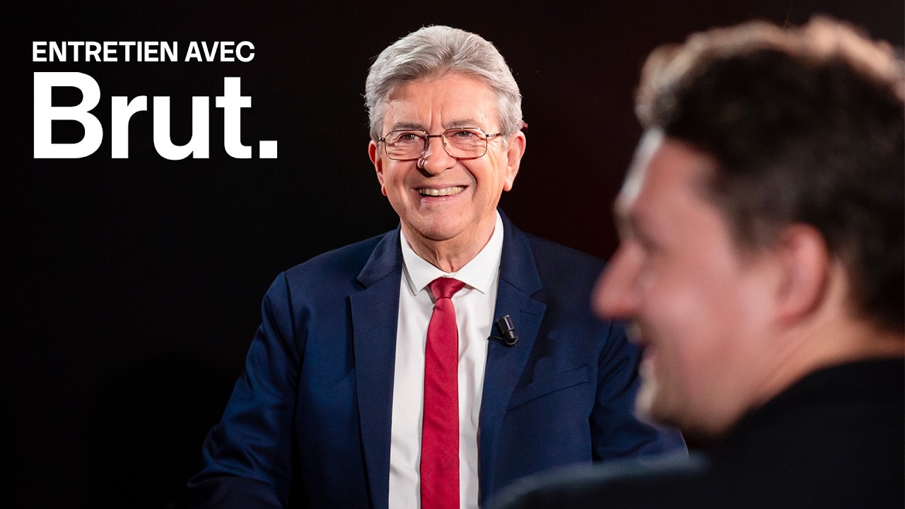 Jean-Luc M&eacute;lenchon face &agrave; R&eacute;my Buisine sur Brut.