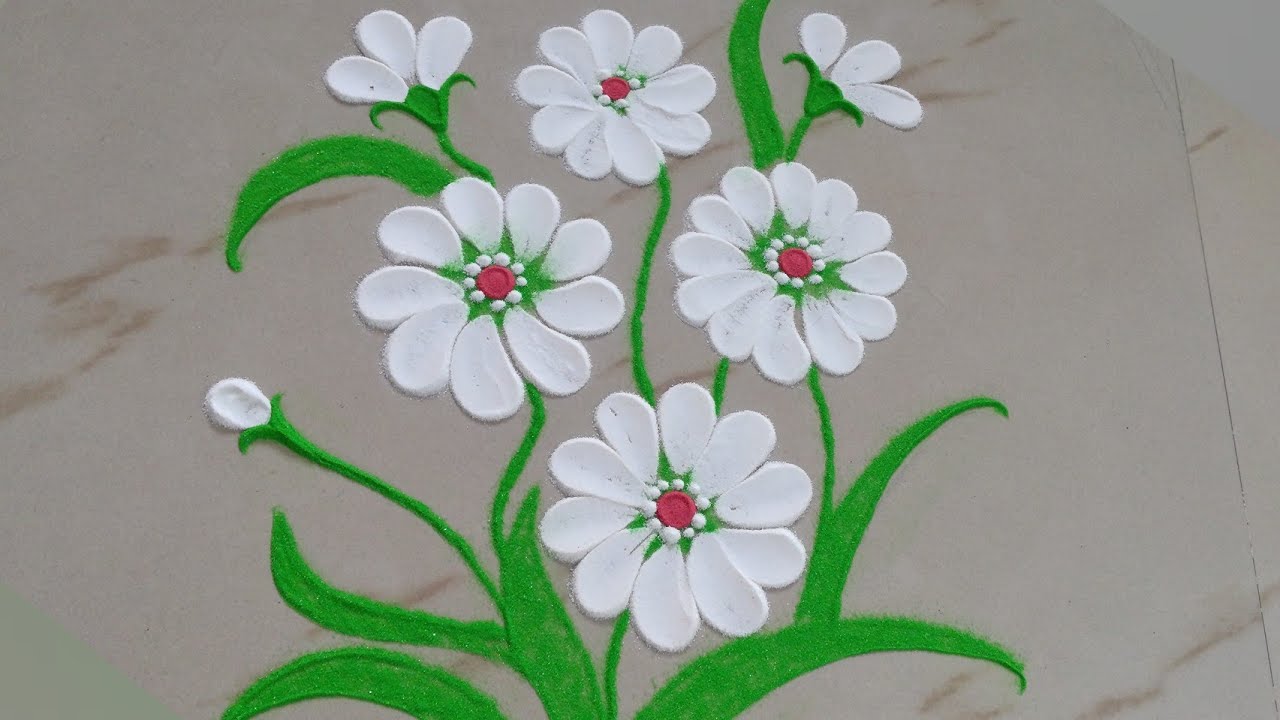 Muggulu🌻Easy & Beautiful Rangoli Designs जो आप भी बना लेंगे || Rangoli Designs by Using Spoon–