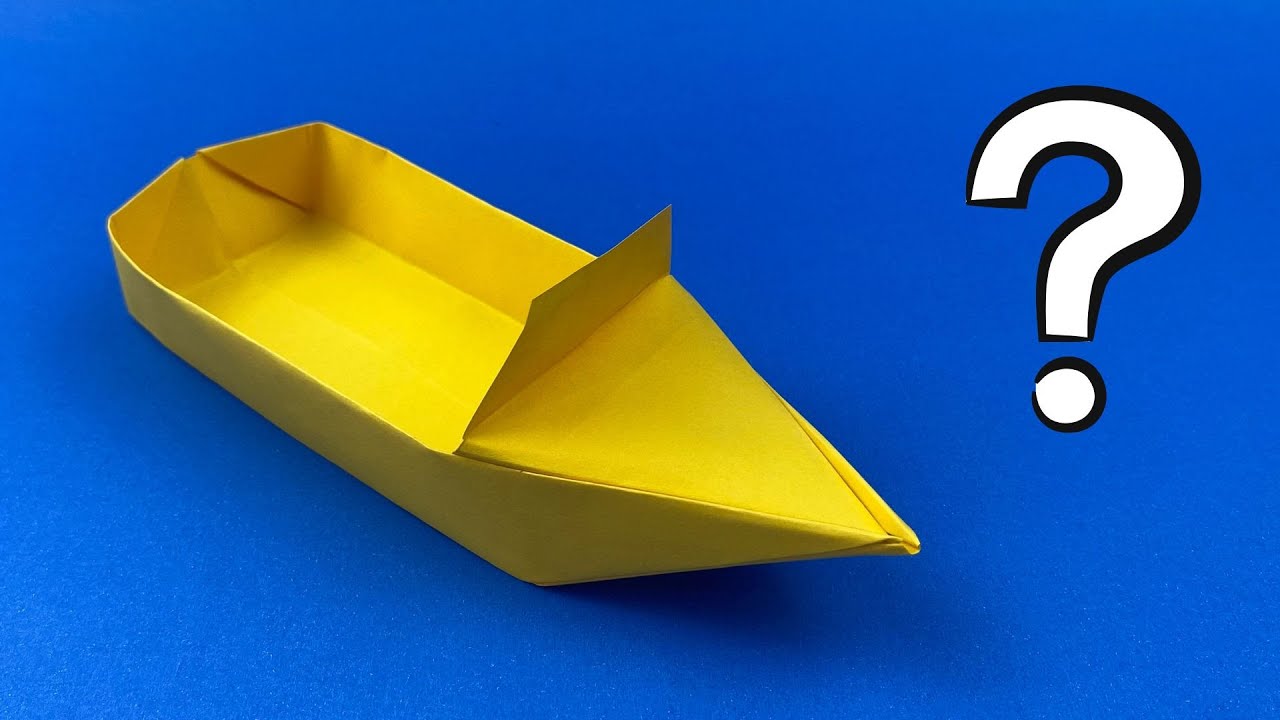 How to Make a Floating Paper Boat | Easy Origami Boat Tutorial