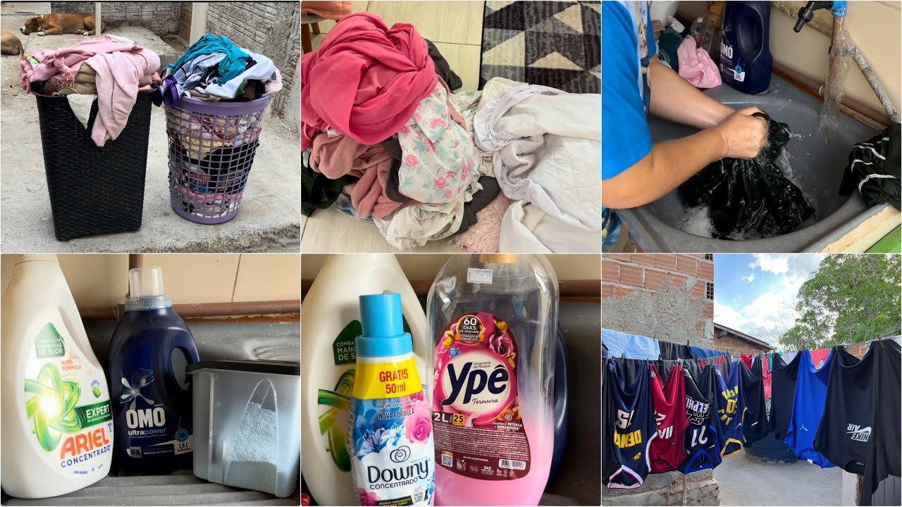 🫧 🧺 LAVANDO ROUPAS NA M&Atilde;O|TANQUINHO E NA MAQUINA| DIA PRODUTIVO POR AQUI 🙏❤️