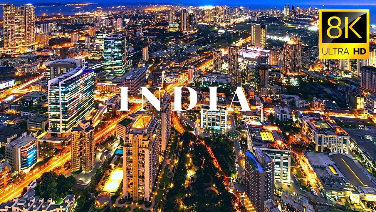 INDIA 🇮🇳 in 8K ULTRA HD 60 FPS Drone View Video