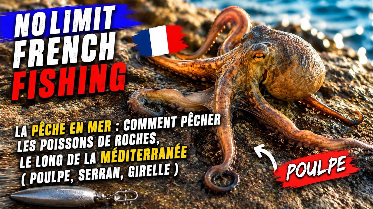 La pêche en mer:  Comment  pêcher les poissons de roches, le long de la Méditerranée?