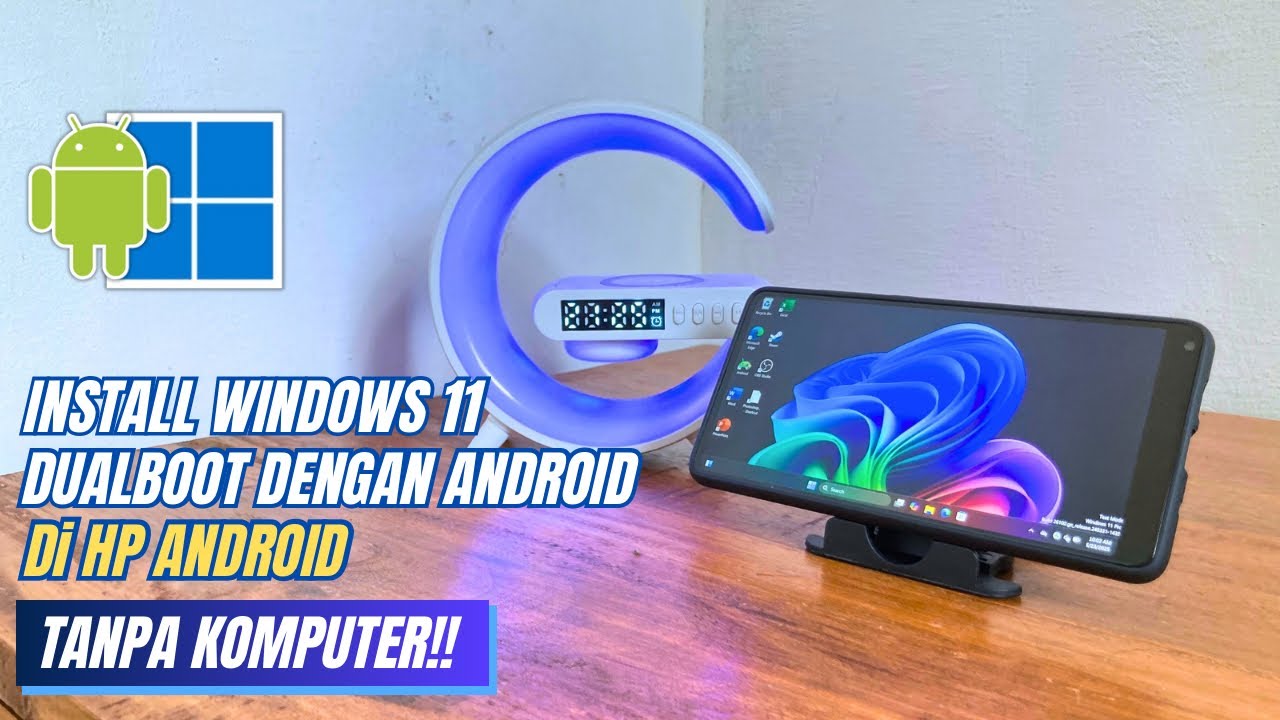 AMAZING! install Windows 11 24H2 di HP Dual Boot dengan Android Tanpa Komputer