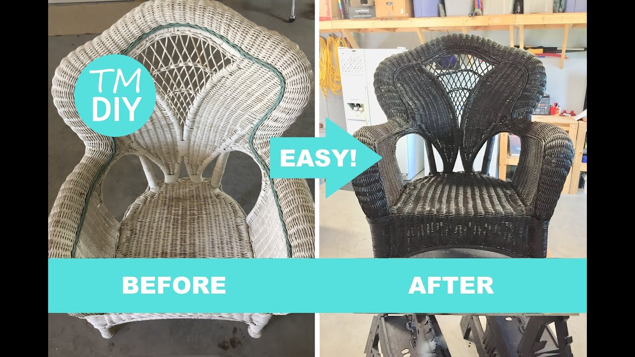 Wicker Furniture Makeover