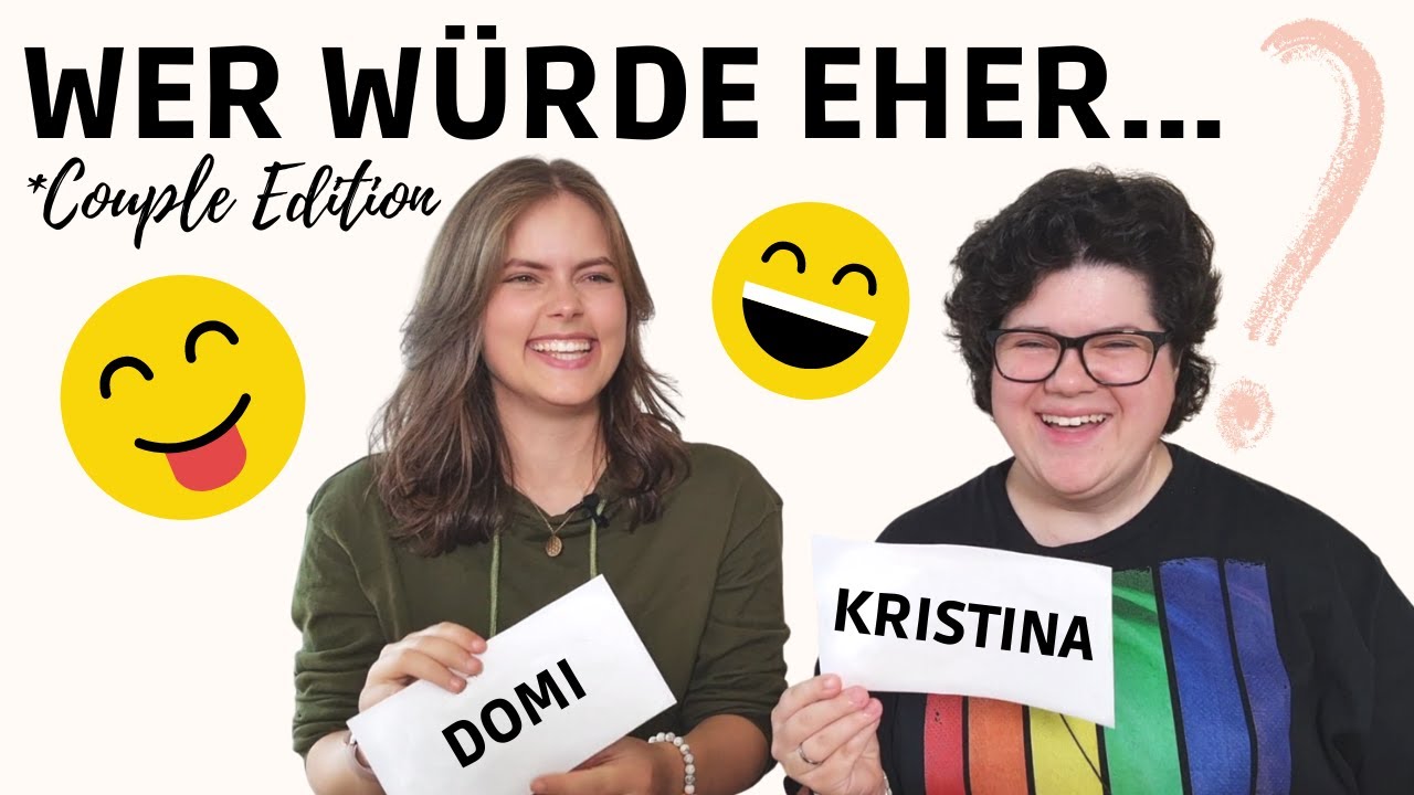 Wer w&uuml;rde eher...?! Queer Couple Edition | 100 % WIR | kriss colours