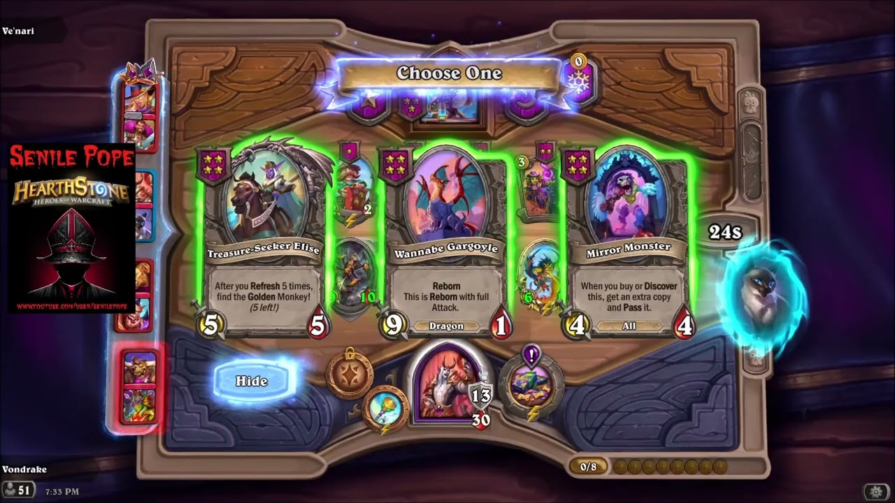 Hearthstone - Battleground DUO - Mr  Bigglesworth & Sire Denathrius   Dragons & Undead - 9 2 2025