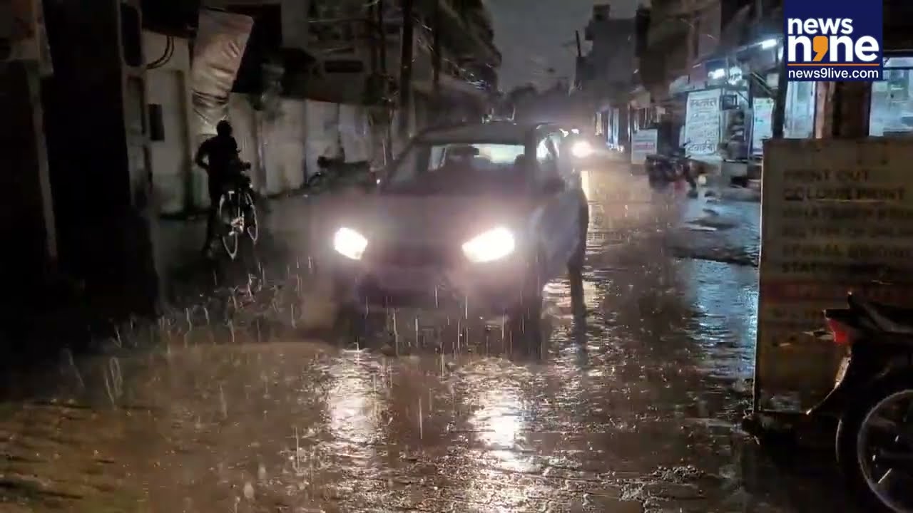 Chandigarh Experiences Heavy Rainfall And Lightning | Weather | News9