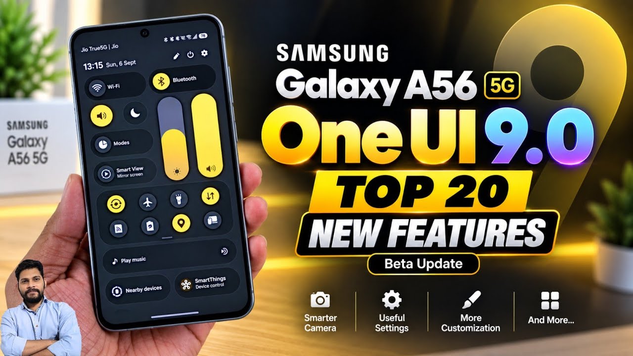 Samsung A56 5G : One UI 9 Top 20 New Features (Beta Update)