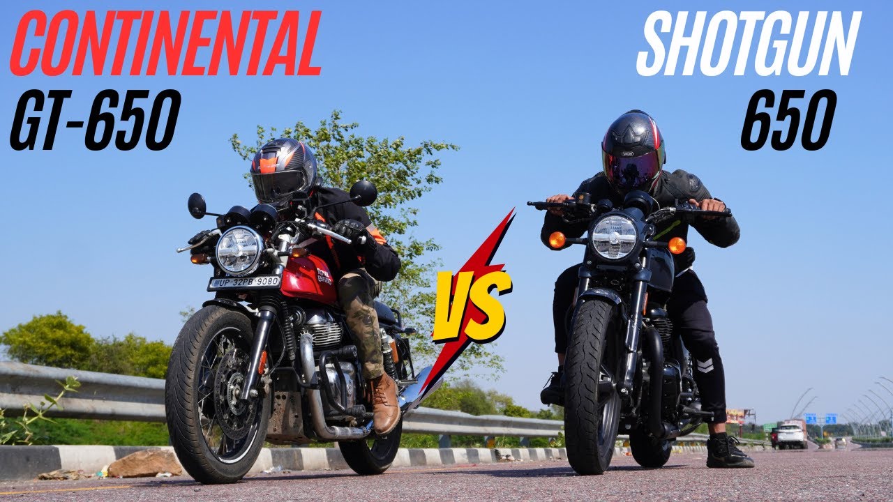 Royal Enfield Shotgun 650 vs Continental GT650 Drag Race 🔥🔥 | The UP46 Rider |