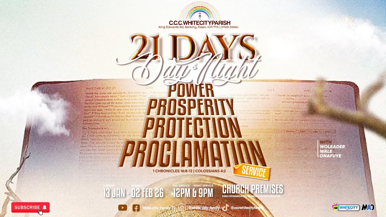 21 Days Day & Night: Power, Prosperity, Protection, Proclamation- Day 7