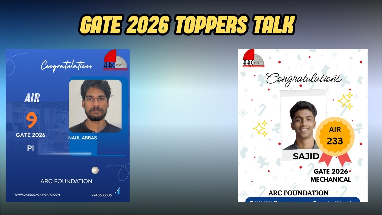 GATE 2026  AIR 9 NAULABBAS & AIR 233  SAJID :TOPPERS TALK