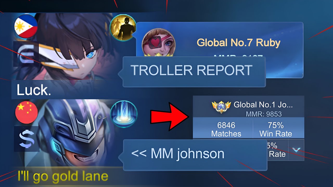 I PRETEND TROLL in SOLO RANK!!🤫THEN SHOWED MY NO.1 GLOBAL BADGE..