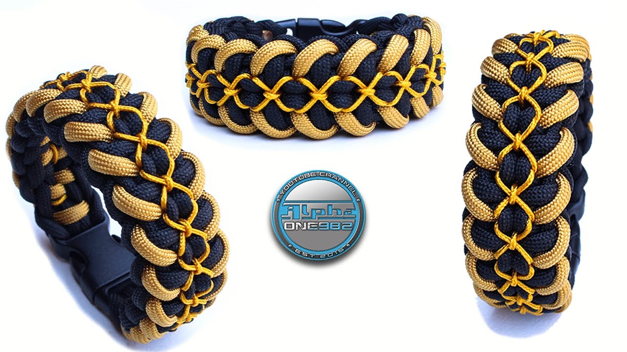 How to Make a Paracord Bracelet Metamorphosis Modified Knot Micro cord Stitching Tutorial