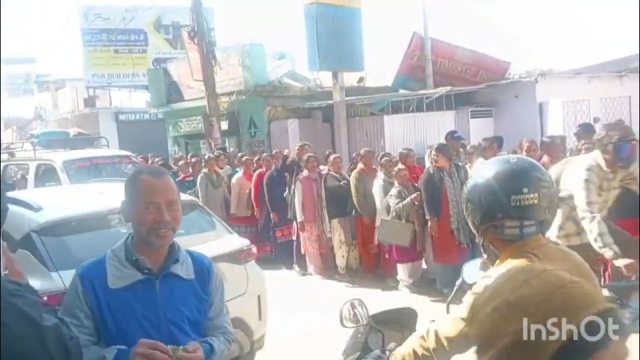 आंगनवाड़ी कार्यकर्ताओं का जूलूस, 😊