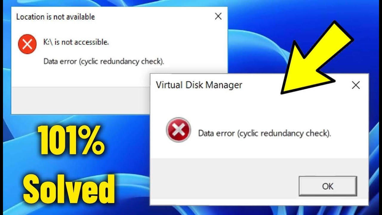 Исправление ошибки циклической избыточной проверки данных в Windows 11/10/8/7 – Решение проблемы ...