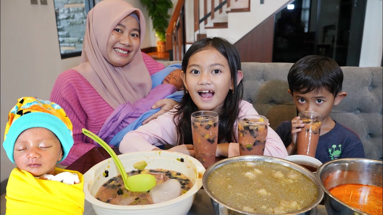 BUKA PUASA BARENG BAYI AZAM 👶 MAMAH BIKIN ES CAMPUR | Salsa and Family