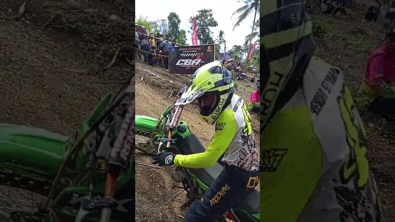 Balap motor Trail di Gedangan  kulon. 
