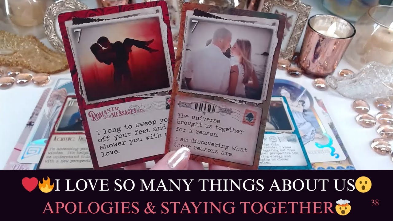 ❤️‍🔥I LOVE SO MANY THINGS ABOUT US😮APOLOGIES & STAYING TOGETHER🤯TWIN FLAME LOVE TAROT💖✨#twinflame