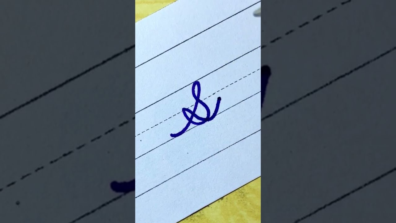 How to write in cursive Capital letter S |Cursive Writing for beginner |Cursive handwriting practice