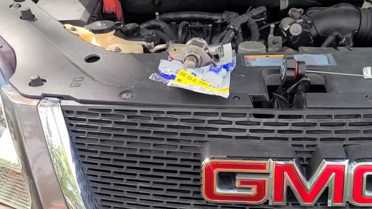 2012 gmc acadia, cambio de bomba de gasolina de alta presion