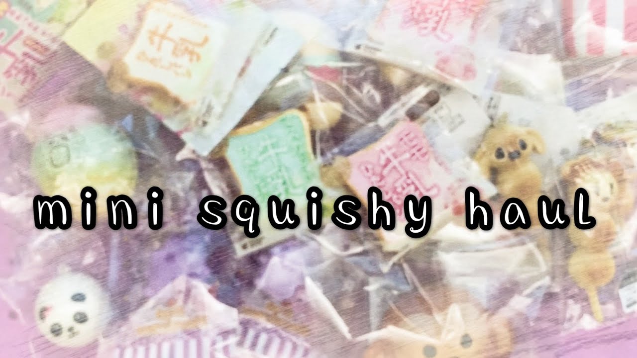 【mini squishy haul T~T】開箱+haul=窮到準備連樹皮都冇得食!!!
