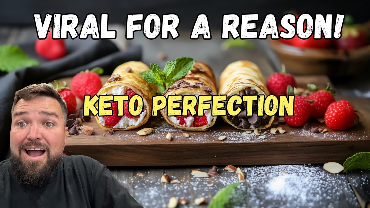 Keto Crepe Sushi Rolls Recipe | The perfect Keto Treat