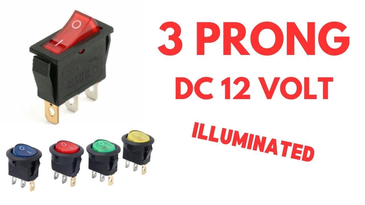 How to Wire a 12V Illuminated 3-Prong Rocker Switch for Cars, Motorcycles, and Boats