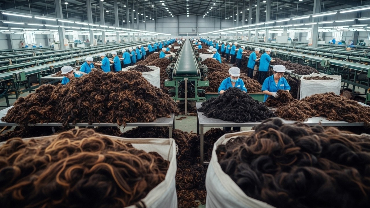 How Human Hair Is Turned Into Fertilizer | Inside the Hair Recycling Factory Process