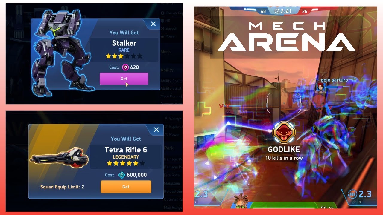 Cooking players with Redeemer Tetra Rifle 6 | Tetra Rifle 6 and Stalker Unlocked🥳| Mech Arena F2P