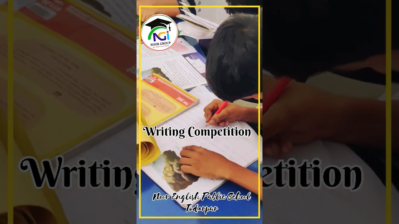 Writing competition #writing #competition #noorenglishpublicschool #shortvideo