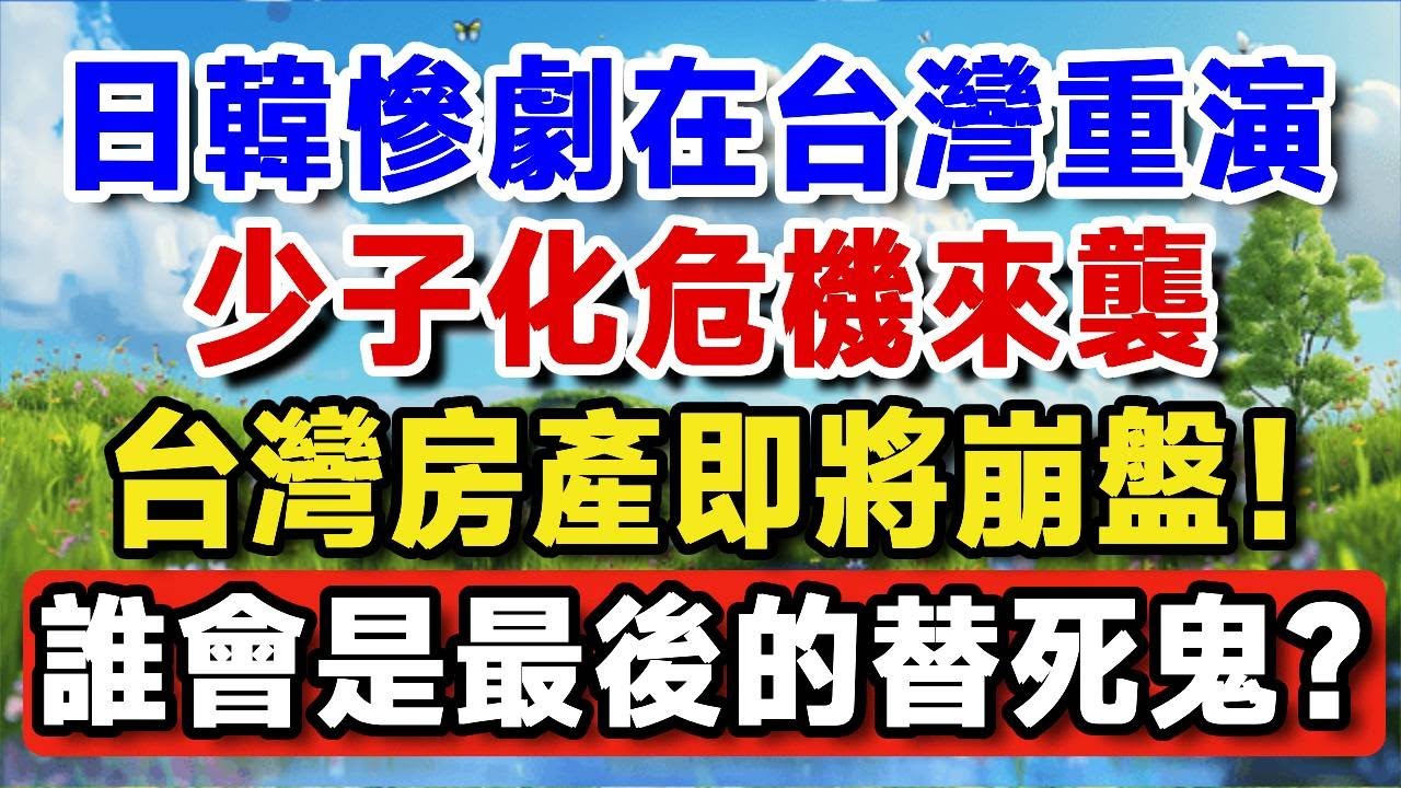 2025台灣新生兒跌破13萬引爆危機！台灣房產泡沫即將崩盤，2030 年你的房將成負資產，最後接盤者會是你嗎？【晚歲無憂wealth】#養老 #投資 #退休理財