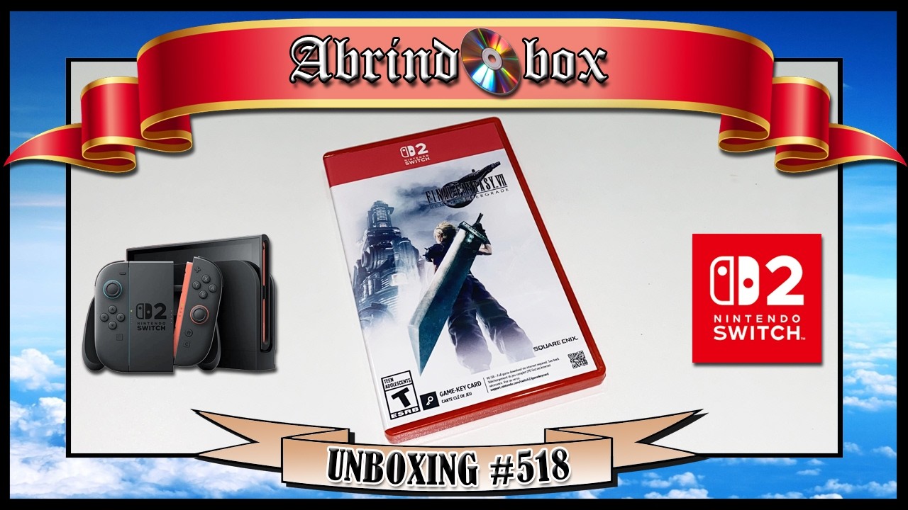 Final Fantasy VII - Remake Intergrade - Nintendo Switch 2 [Unboxing da Edição Brasil]