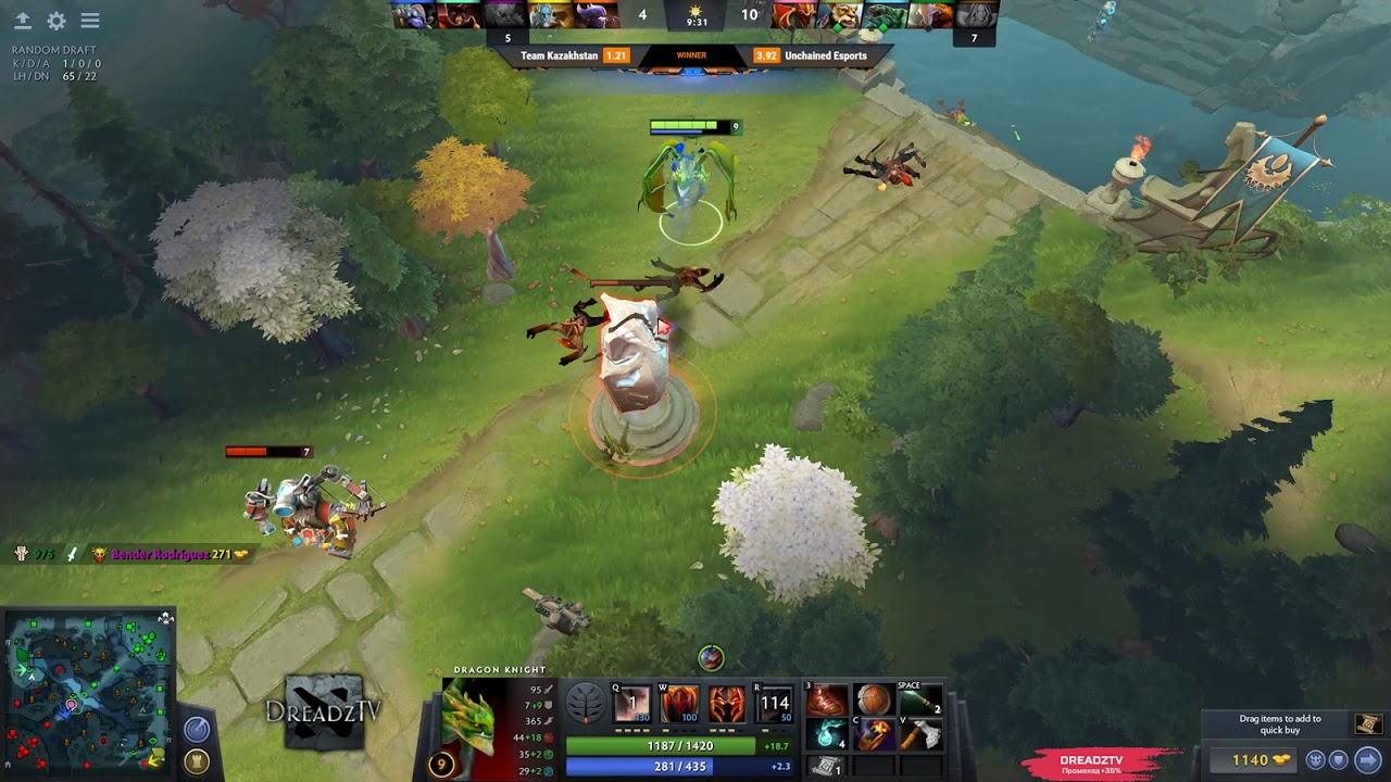 Dread's stream | Dota 2 - Dragon Knight / Bounty Hunter / Invoker | 11.03.2018