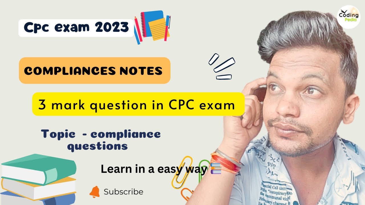 Compliance notes ll Important notes of compliance , 3 marks questions in exam ll #aapc #cpc #cpcexam