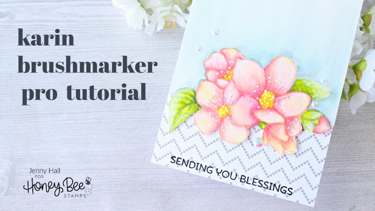 Karin Brushmarker Pro tutorial with Jenny Hall