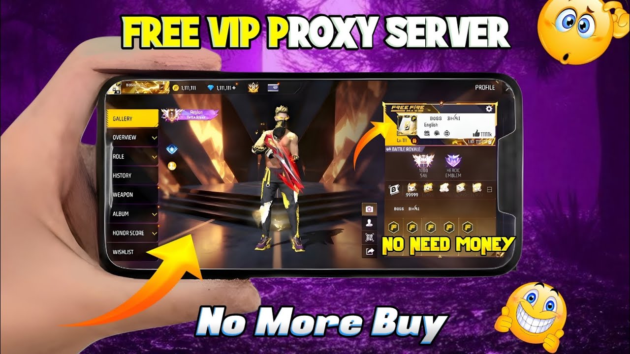 Free Fire New Vip Proxy Server Apply Process (No Root) #freefire #ffindia #bossbhai #ff 