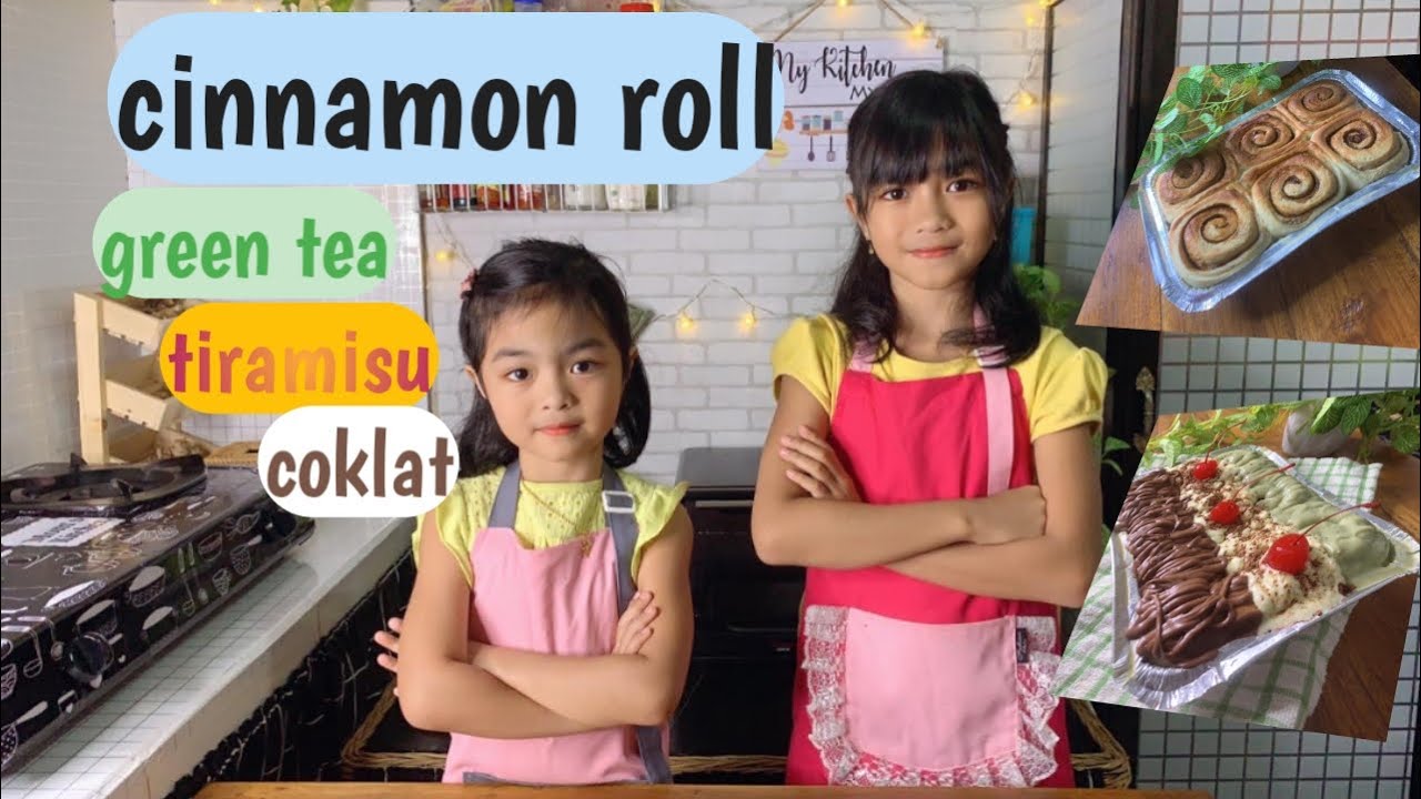 Cara Membuat Cinnamon Roll Kekinian With Topping Green Tea, Tiramisu And Coklat👍👩‍🍳