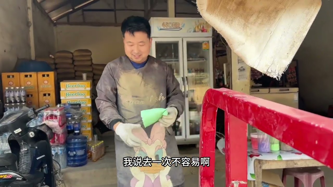 老挝砖厂出单，全程记录给下面门店发货，油价高涨小舅子也无奈！