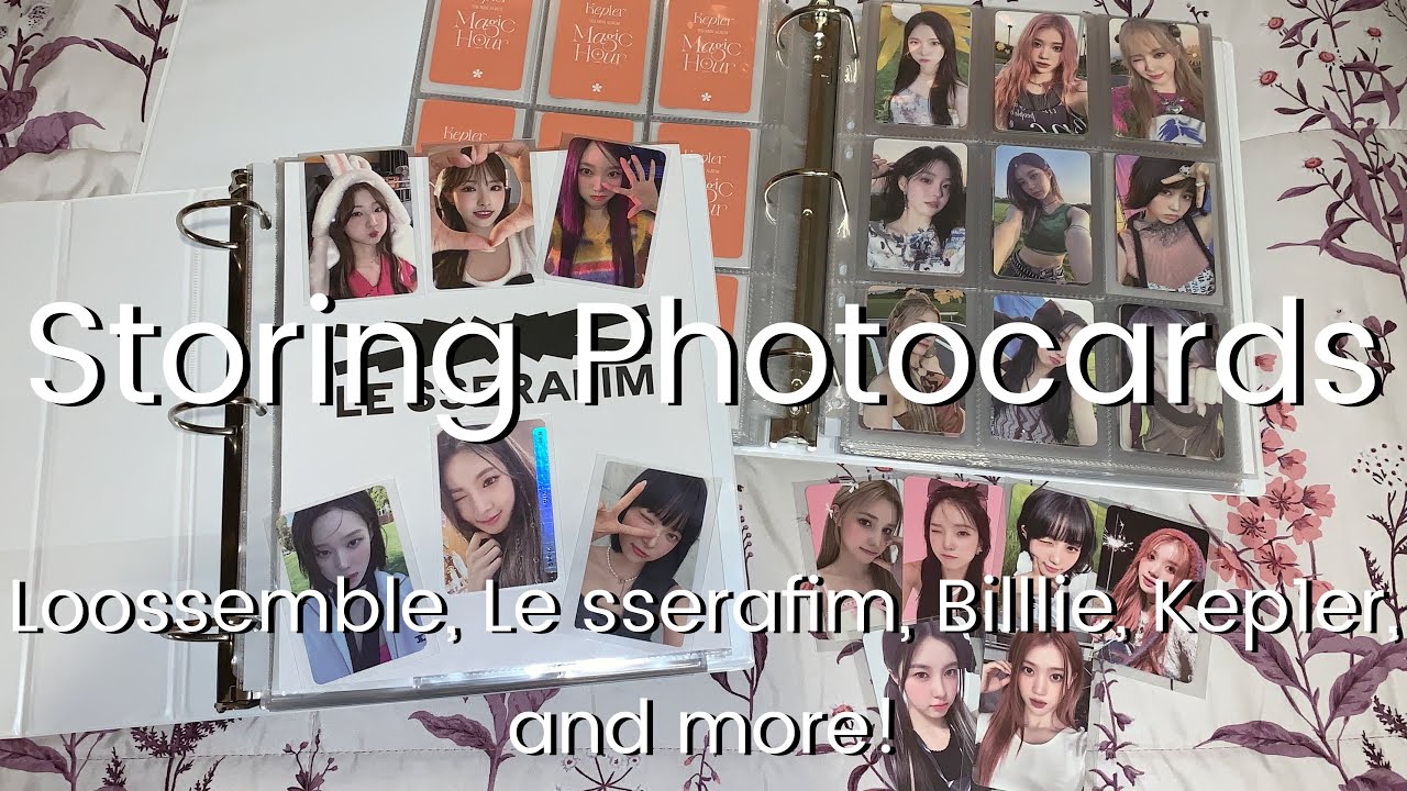 Storing Photocards 4 | Loossemble, Le sserafim, Billlie, Kep1er, and more! ASMR