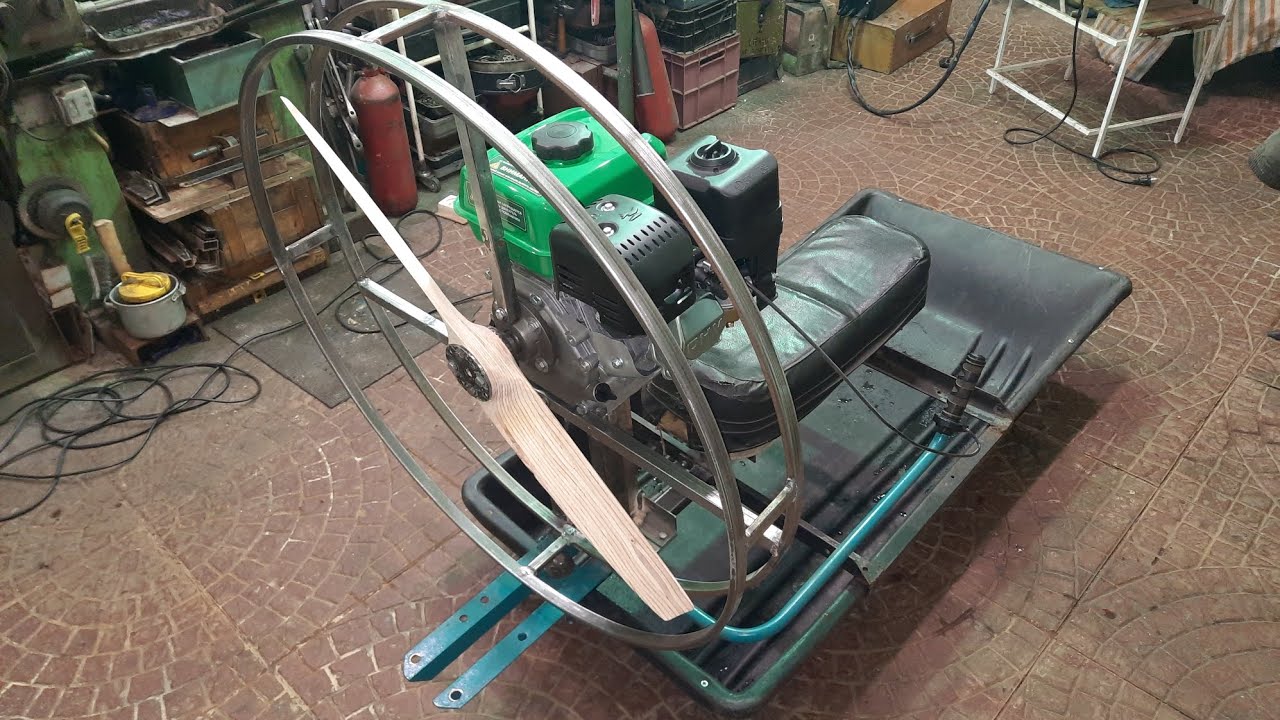 Аэросани из саней волокуш за выходные.