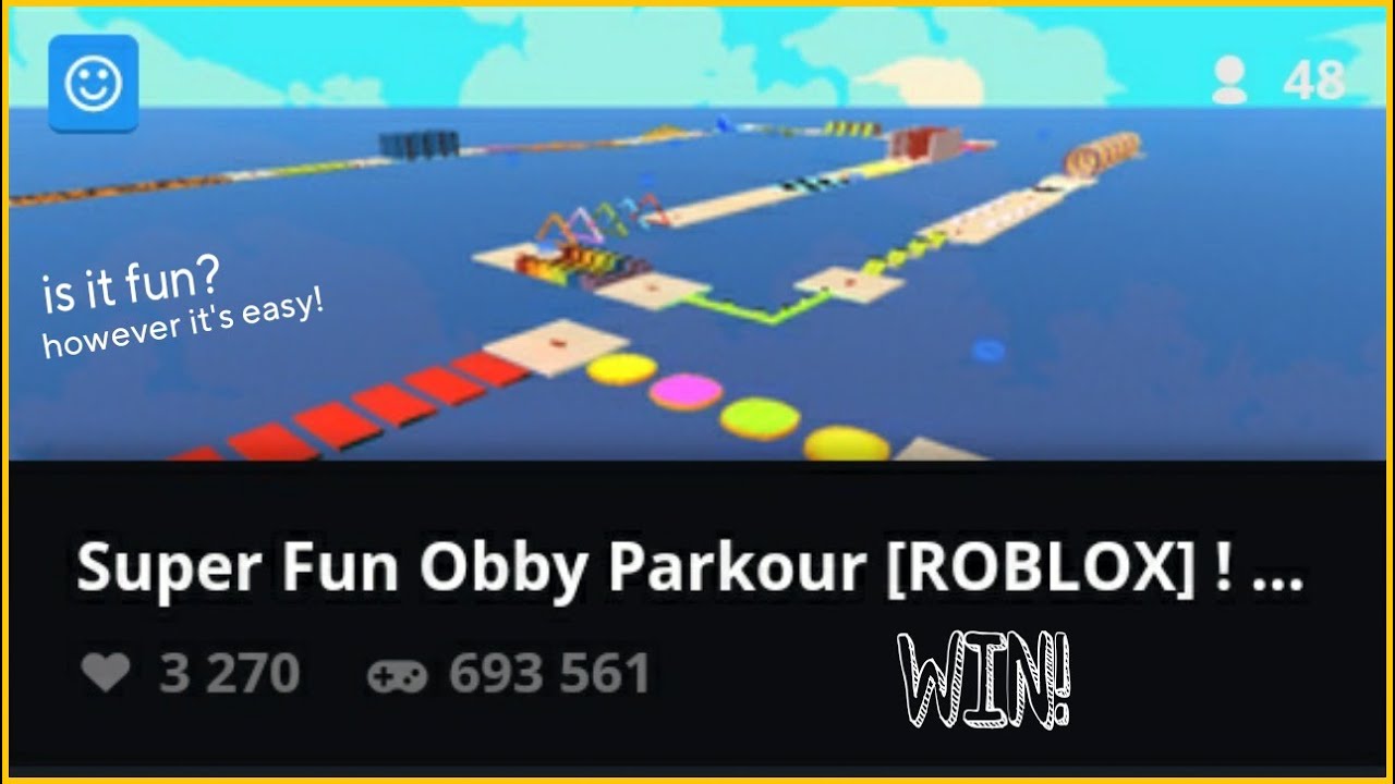 Warm up on Super Fun Obby - KoGaMa