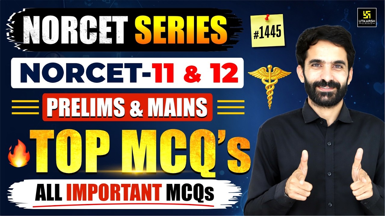 NORCET Series #1445 | MSN, PEDIA, PHARMA | NORCET PYQs| NORCET 11 + 12 & All Nursing Exams| Raju Sir
