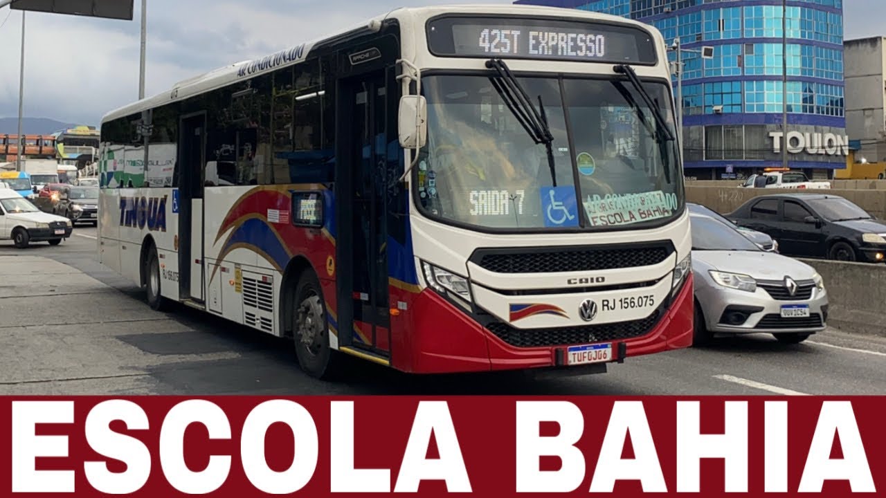 Escola Bahia ( Av. Brasil ) - RJ - Movimentação de ônibus #100