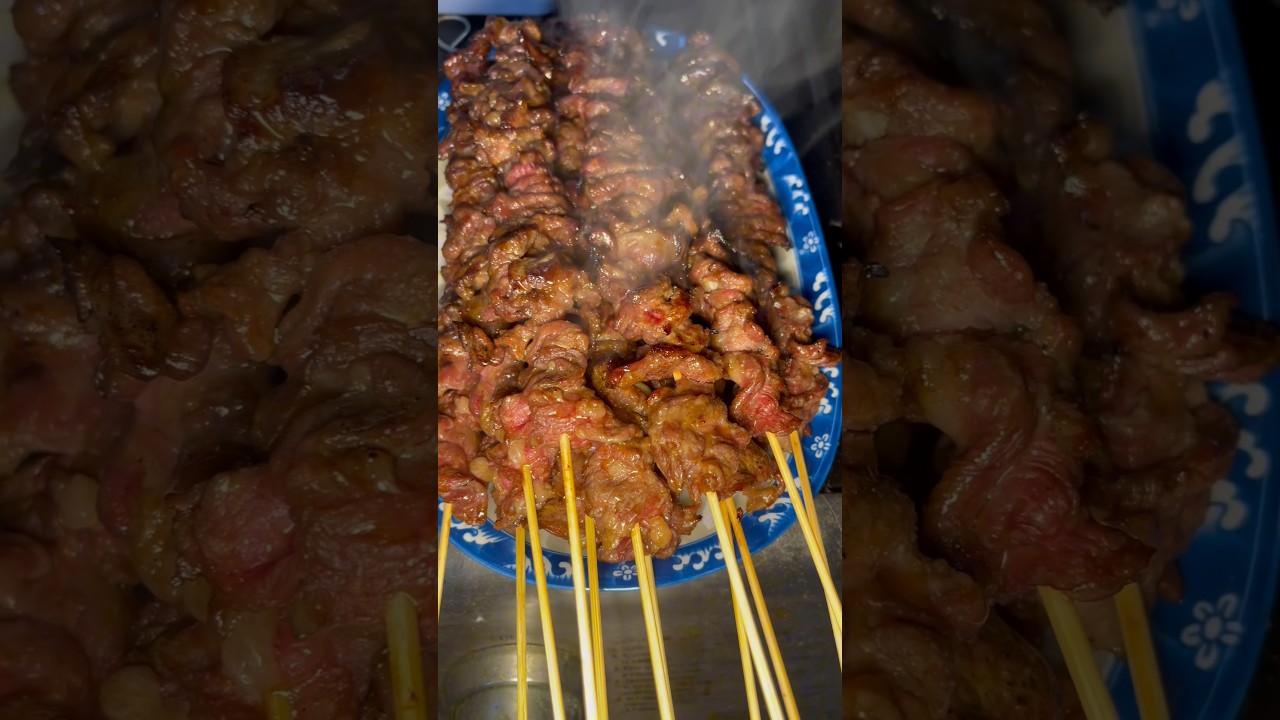 Beef Skewers #beefrecipe #skewers #asianbeefstick #grill