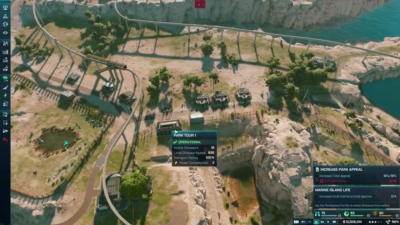 Как повысить рейтинг транспорта в Jurassic World Evolution 3