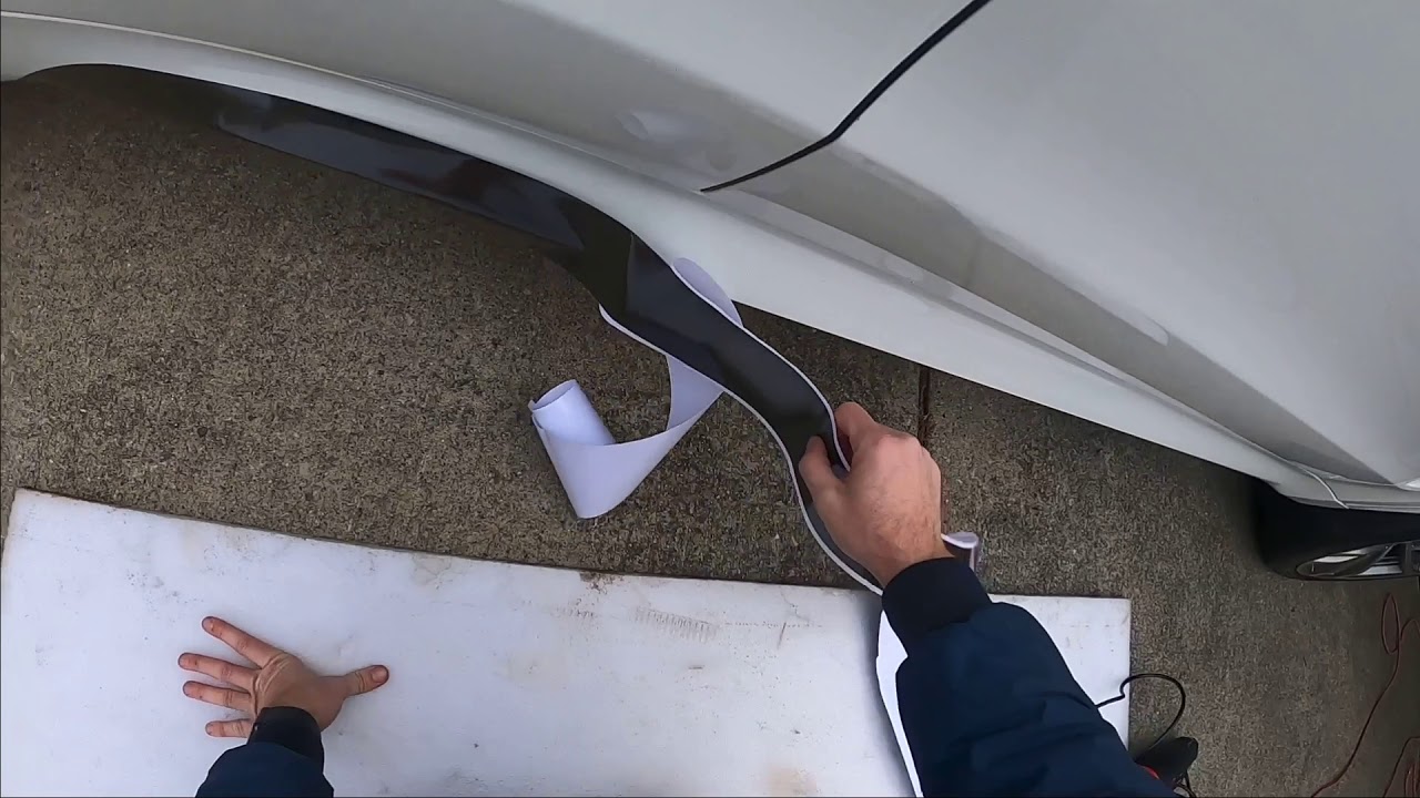 BMW X5 f15 carbon fiber side skirt decal installation
