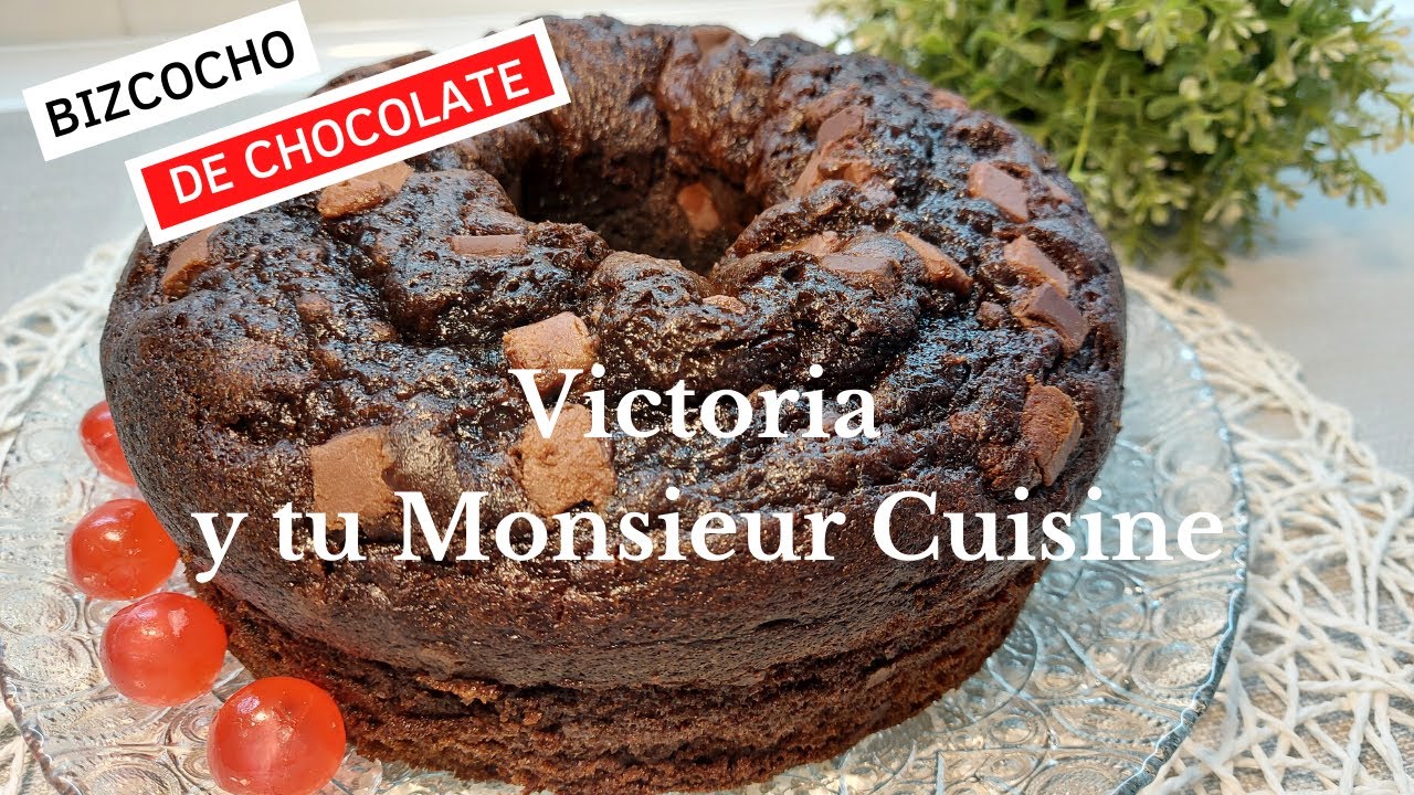 Bizcocho de CHOCOLATE, muy rápido en Monsieur Cuisine y Thermomix