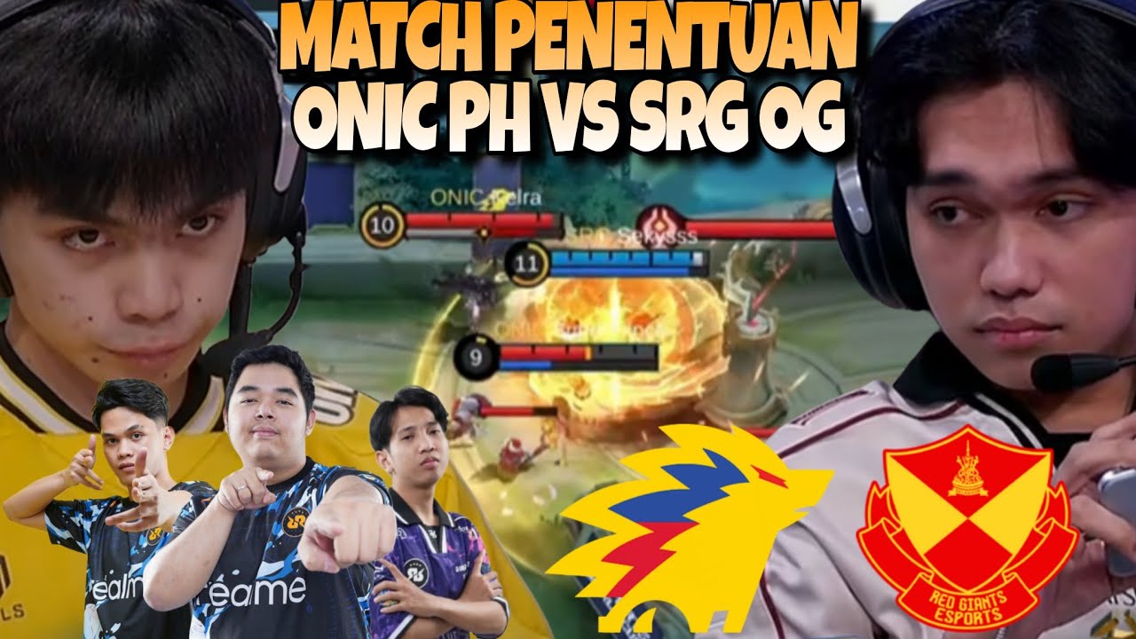 PENENTUAN KE GRAND FINAL !! RAME BANGET COK !! ONIC PH VS SRG OG MATCH 5 - MSC 2025